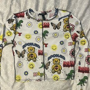 Brand new long sleeve graphic shirt from forever 21